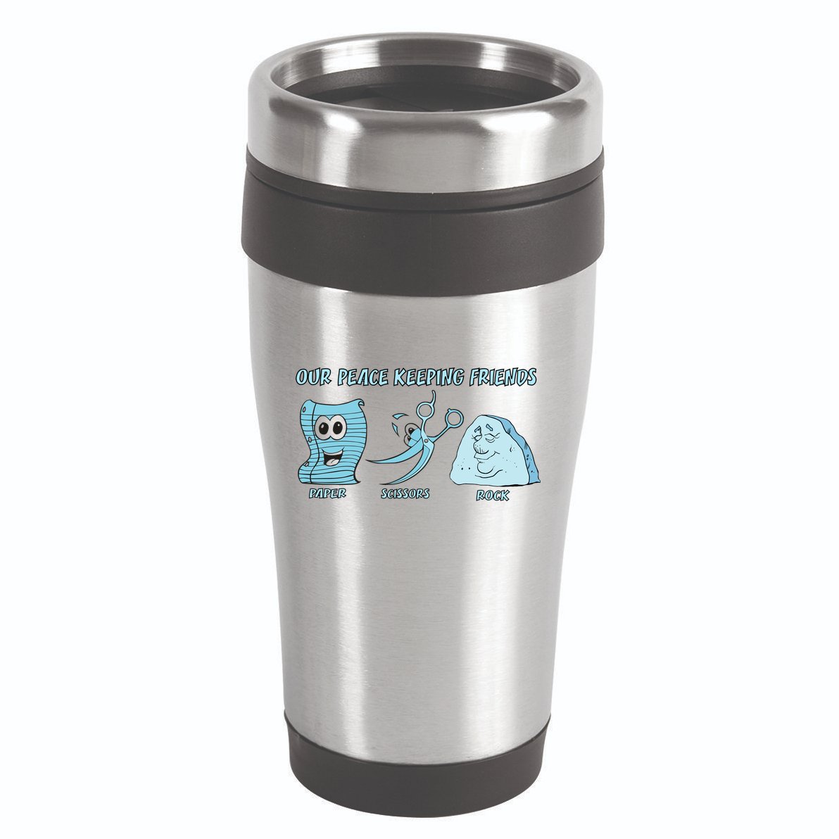 Keeping Friends Scissors Paper Rock 16oz Travel Tumbler