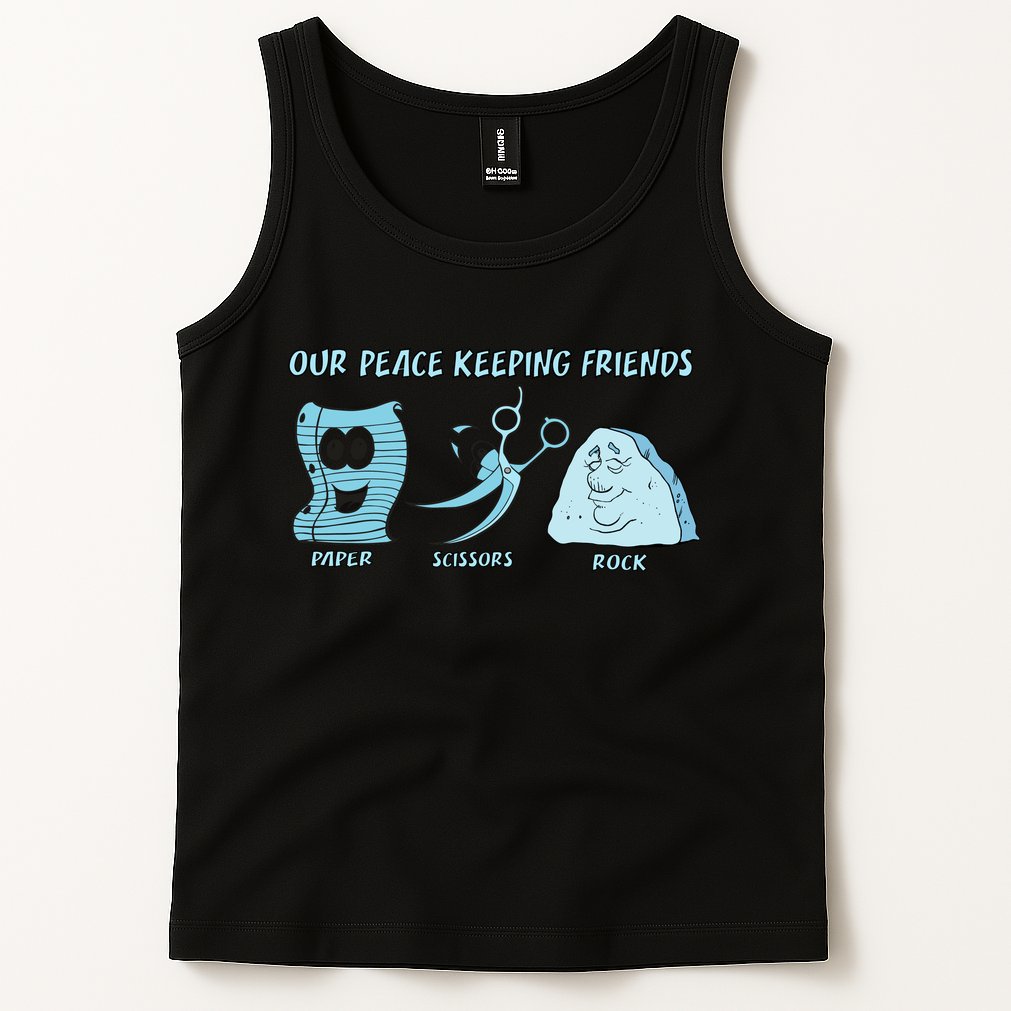 Keeping Friends Scissors Paper Rock Tank Top