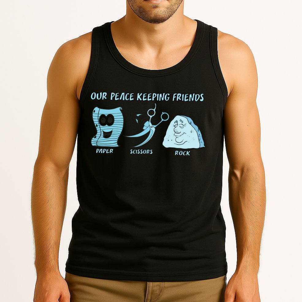 Keeping Friends Scissors Paper Rock Tank Top