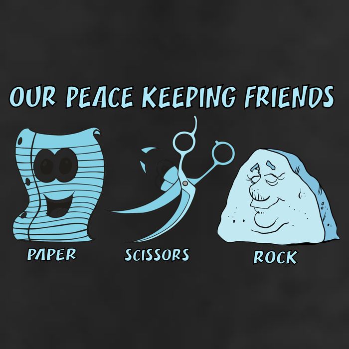 Keeping Friends Scissors Paper Rock Golf Towel