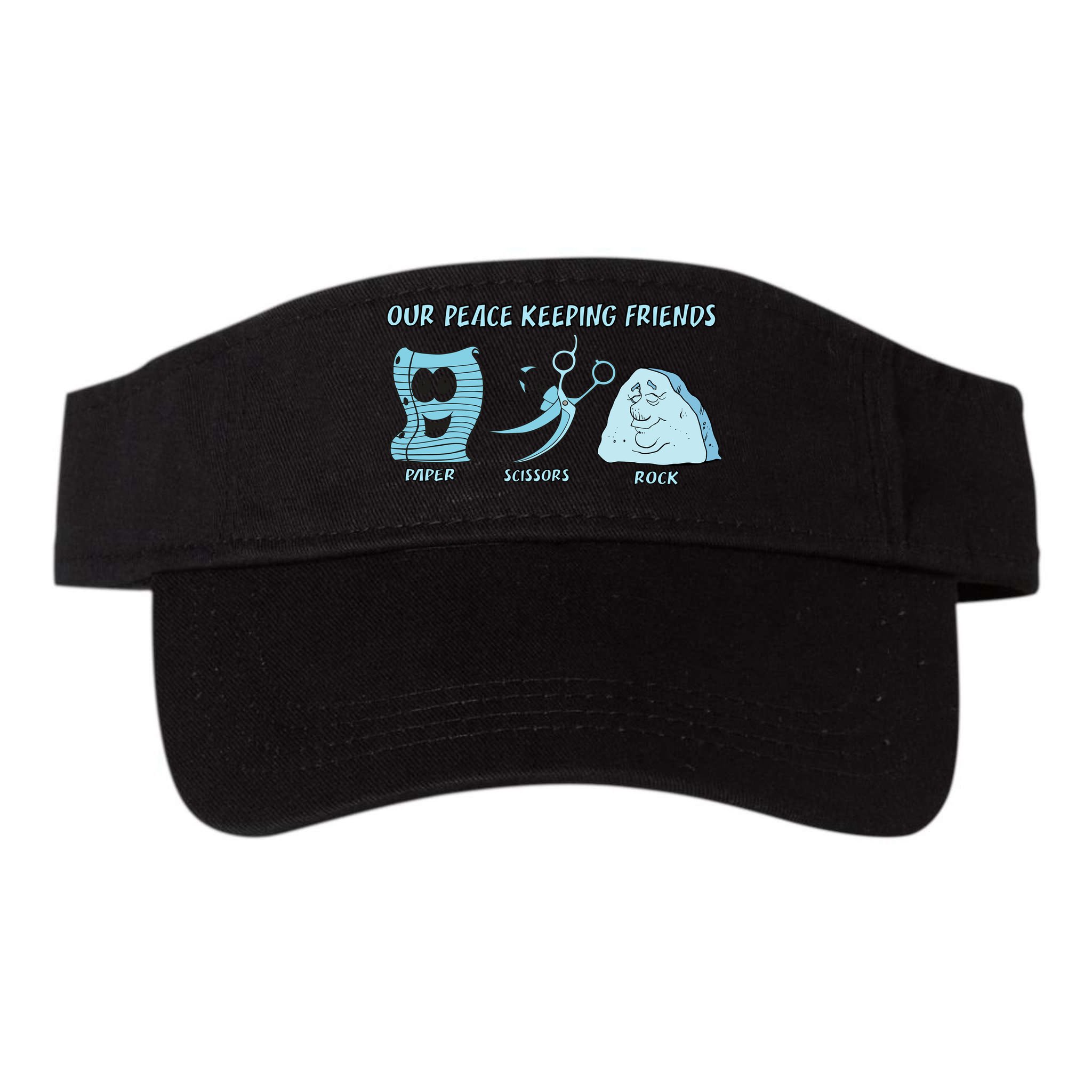 Keeping Friends Scissors Paper Rock Visor
