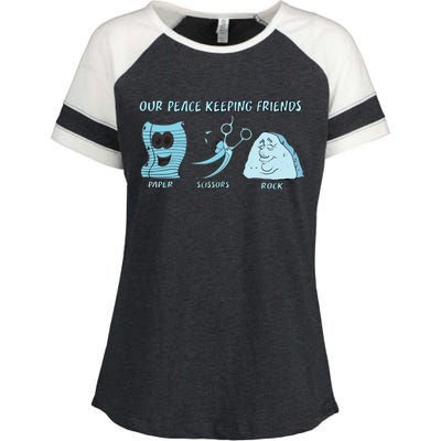 Keeping Friends Scissors Paper Rock Enza Ladies Jersey Colorblock Tee