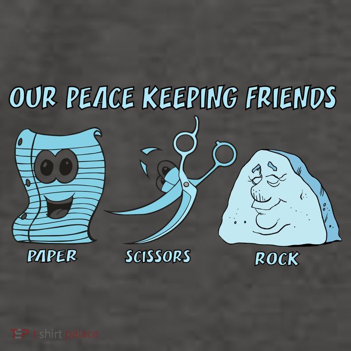 Keeping Friends Scissors Paper Rock Vector Backpack