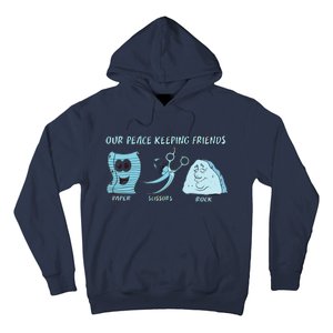 Keeping Friends Scissors Paper Rock Hoodie