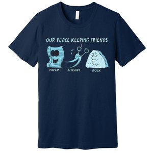 Keeping Friends Scissors Paper Rock Premium T-Shirt