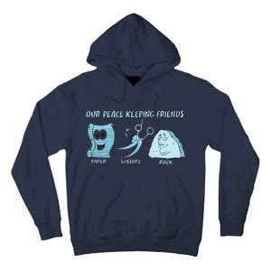 Keeping Friends Scissors Paper Rock Tall Hoodie