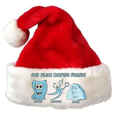 Keeping Friends Scissors Paper Rock Premium Christmas Santa Hat