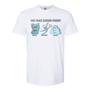 Keeping Friends Scissors Paper Rock Softstyle CVC T-Shirt