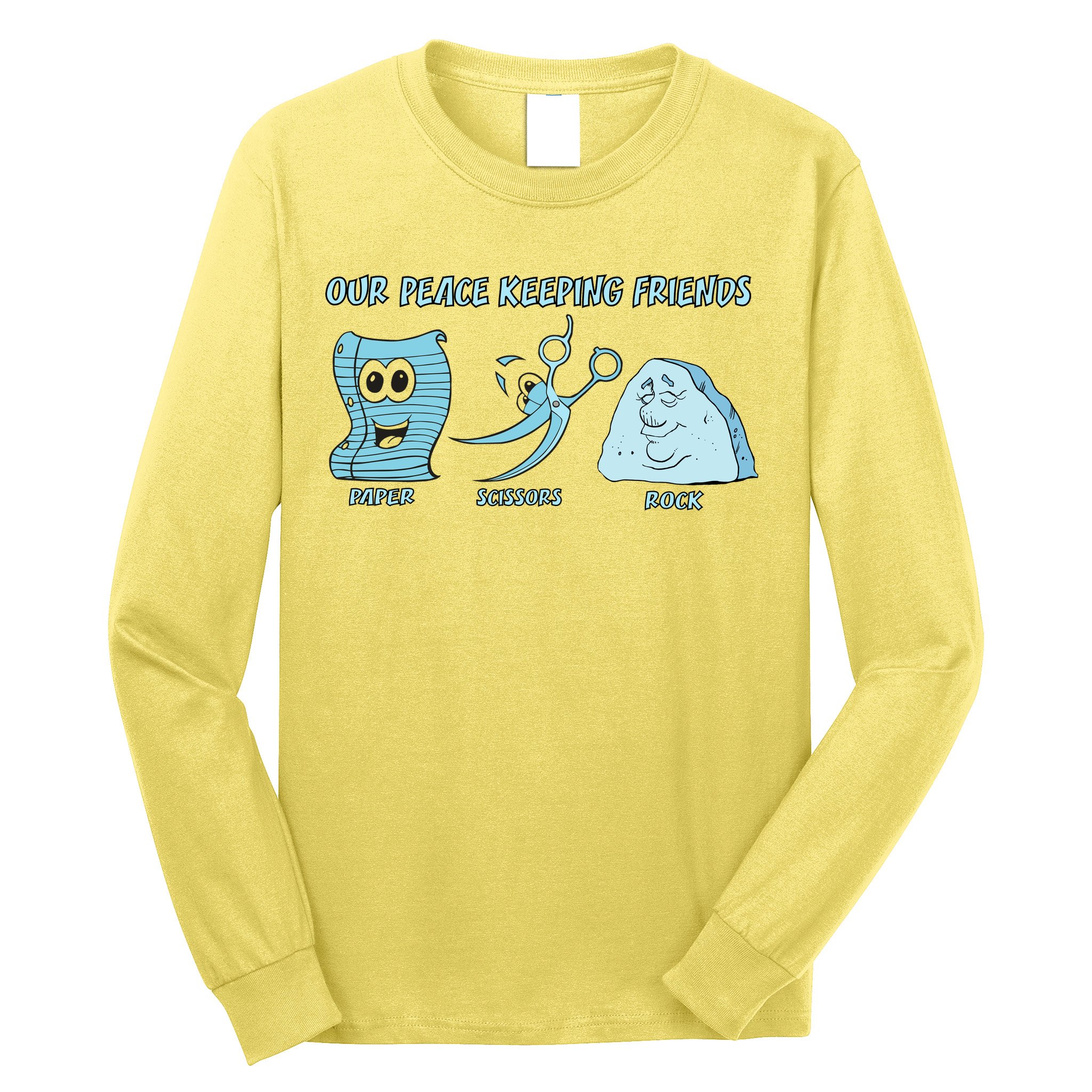 Keeping Friends Scissors Paper Rock Long Sleeve Shirt