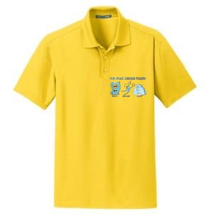 Keeping Friends Scissors Paper Rock Dry Zone Grid Polo