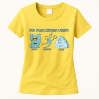 Keeping Friends Scissors Paper Rock Womens T-Shirt