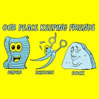Keeping Friends Scissors Paper Rock Kids T-Shirt