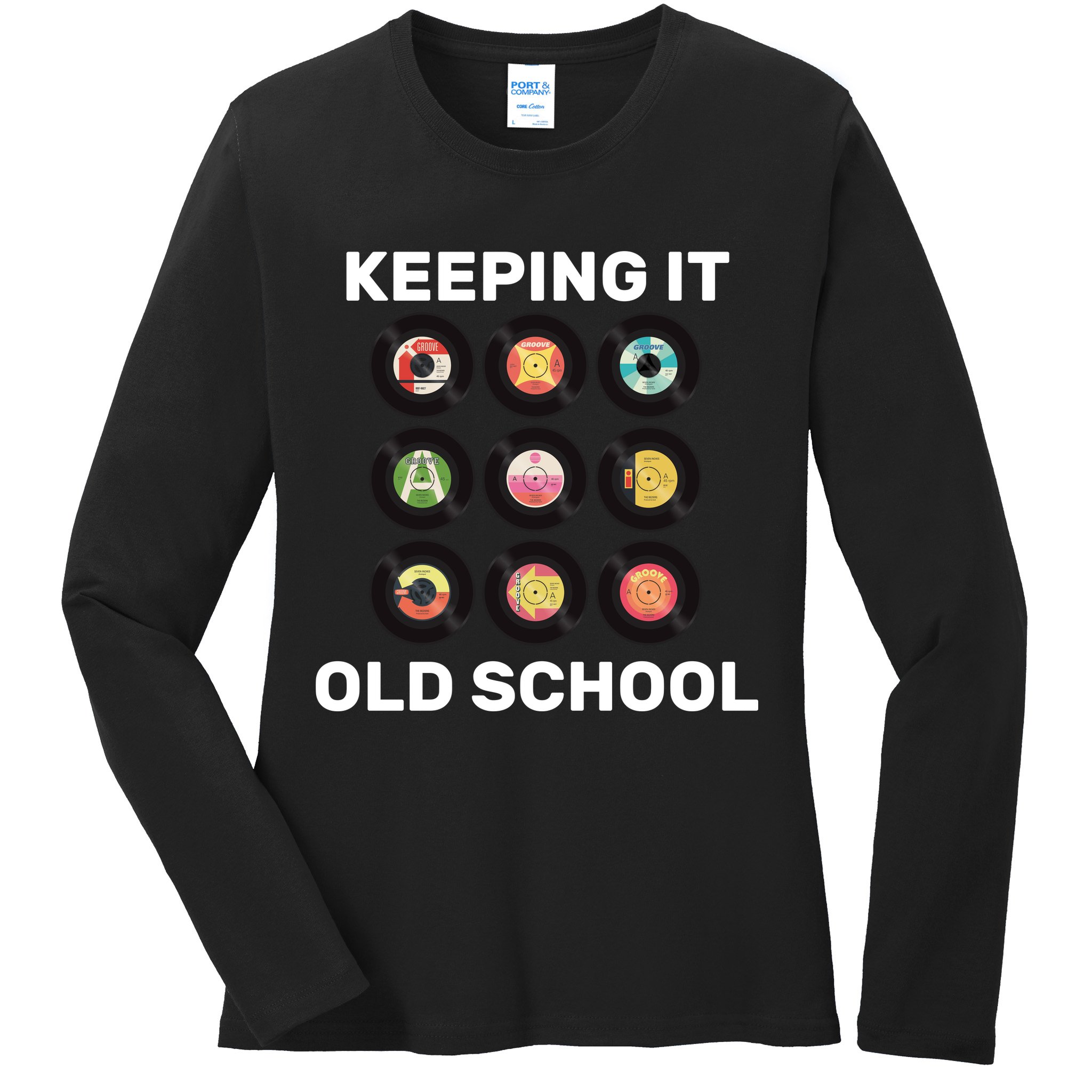 Keeping It Old School Ladies Long Sleeve Shirt