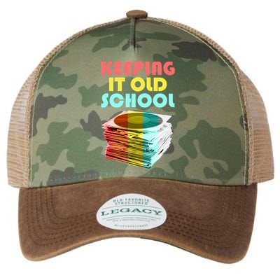 Keeping It Old School Vintage Records Legacy Tie Dye Trucker Hat