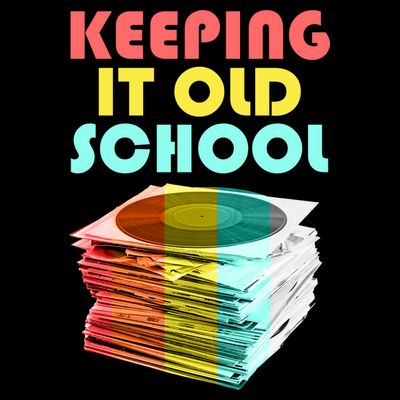 Keeping It Old School Vintage Records T-Shirt