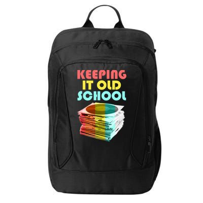 Keeping It Old School Vintage Records City Backpack