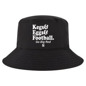 Kegs Eggs & Football Funny Red Cool Comfort Performance Bucket Hat