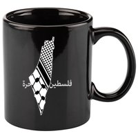Keffiyeh Scarf Palestine Map Arabic Free Palestine 11oz C Handle Ceramic Mug