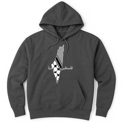Keffiyeh Scarf Palestine Map Arabic Free Palestine Hoodie