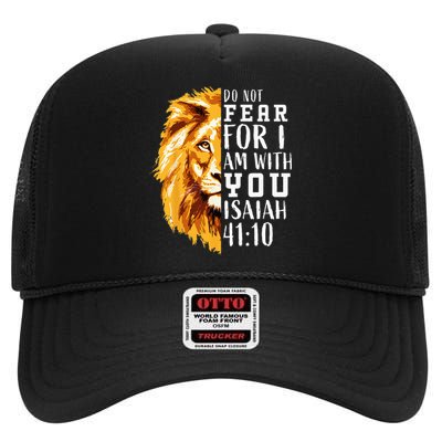 Kids Easter Gifts Christian Bible Verse Lion Of Judah High Crown Mesh Back Trucker Hat