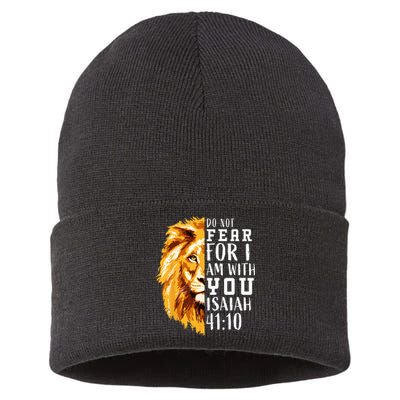 Kids Easter Gifts Christian Bible Verse Lion Of Judah Sustainable Knit Beanie