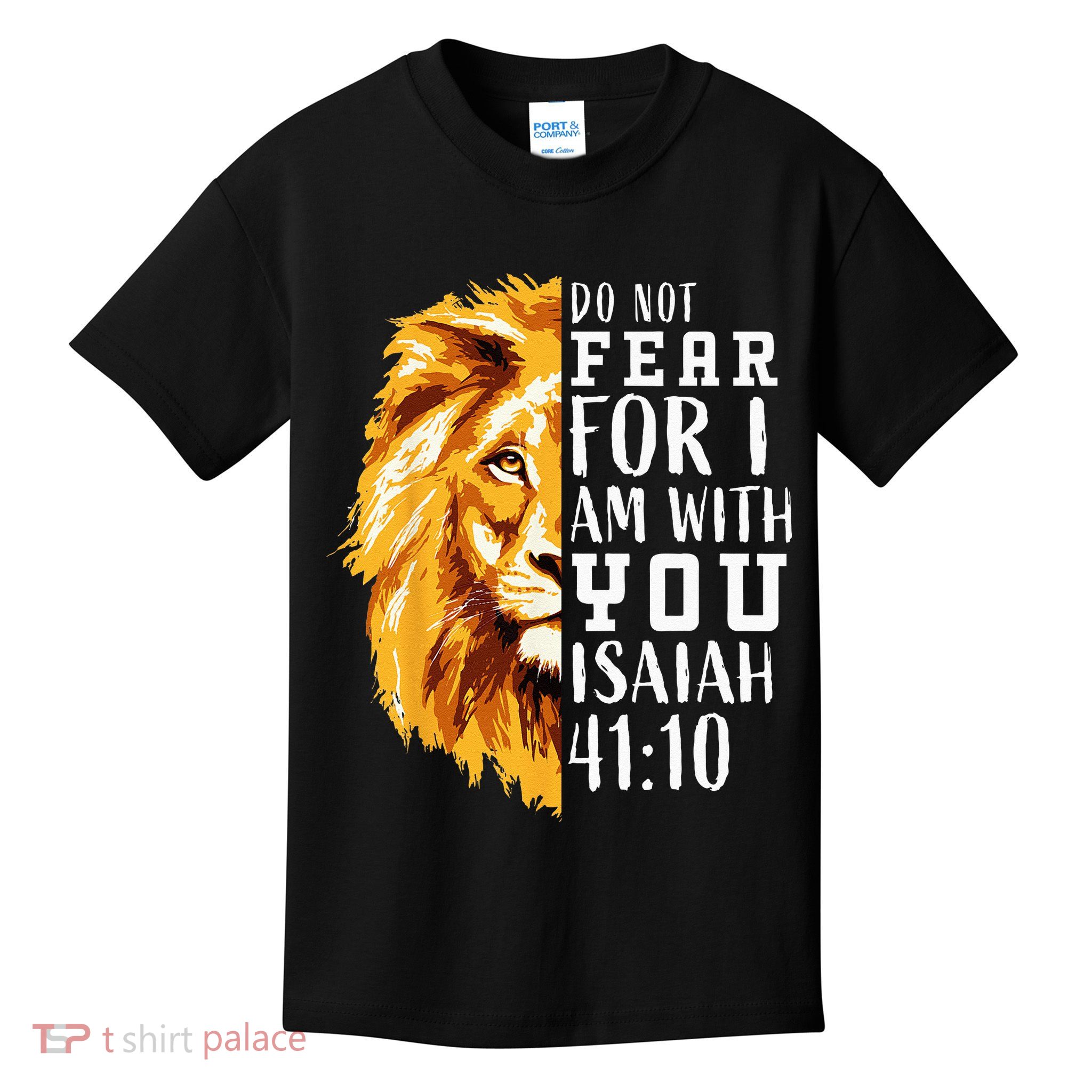 Kids Easter Gifts Christian Bible Verse Lion Of Judah Kids T-Shirt