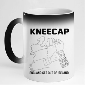 Kneecap England Get Out Of Ireland 11oz Black Color Changing Mug