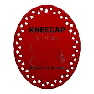 Kneecap England Get Out Of Ireland Ceramic Oval Ornament