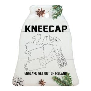 Kneecap England Get Out Of Ireland Ceramic Bell Ornament