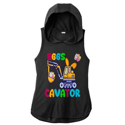 kid EggsCavator Happy Easter Funny Excavator Hunting Egg kid Ladies PosiCharge Tri-Blend Wicking Draft Hoodie Tank