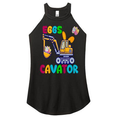 kid EggsCavator Happy Easter Funny Excavator Hunting Egg kid Women's Perfect Tri Rocker Tank