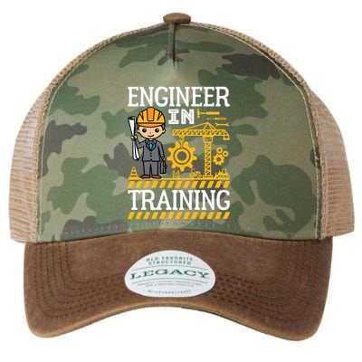 Kids Engineer In Training Future Engineer Boy Legacy Tie Dye Trucker Hat