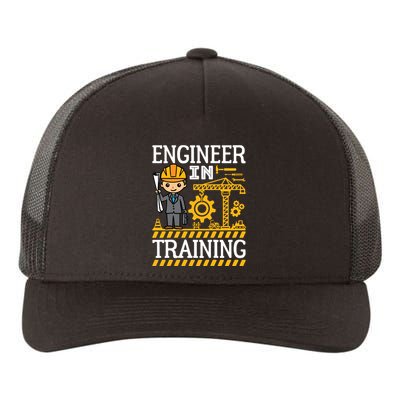 Kids Engineer In Training Future Engineer Boy Yupoong Adult 5-Panel Trucker Hat