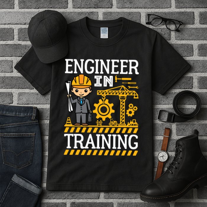 Kids Engineer In Training Future Engineer Boy Tall T-Shirt