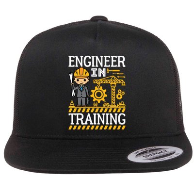 Kids Engineer In Training Future Engineer Boy Flatbill Hat