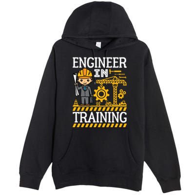 Kids Engineer In Training Future Engineer Boy Premium Pullover Hoodie