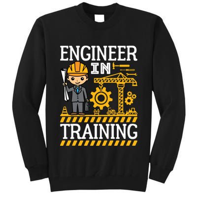 Kids Engineer In Training Future Engineer Boy Tall Sweatshirt