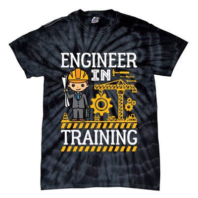 Kids Engineer In Training Future Engineer Boy Tie-Dye T-Shirt