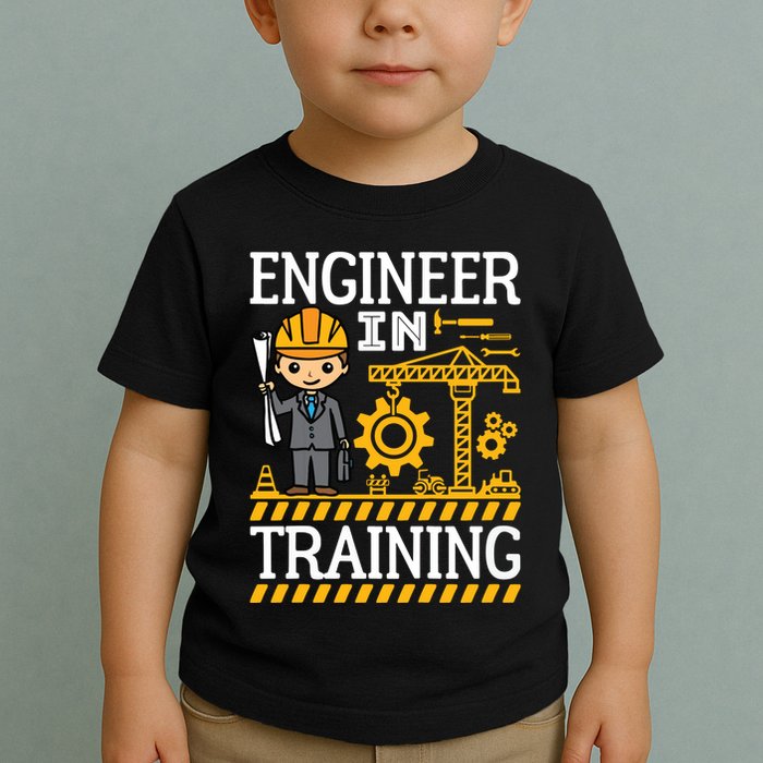 Kids Engineer In Training Future Engineer Boy Toddler T-Shirt