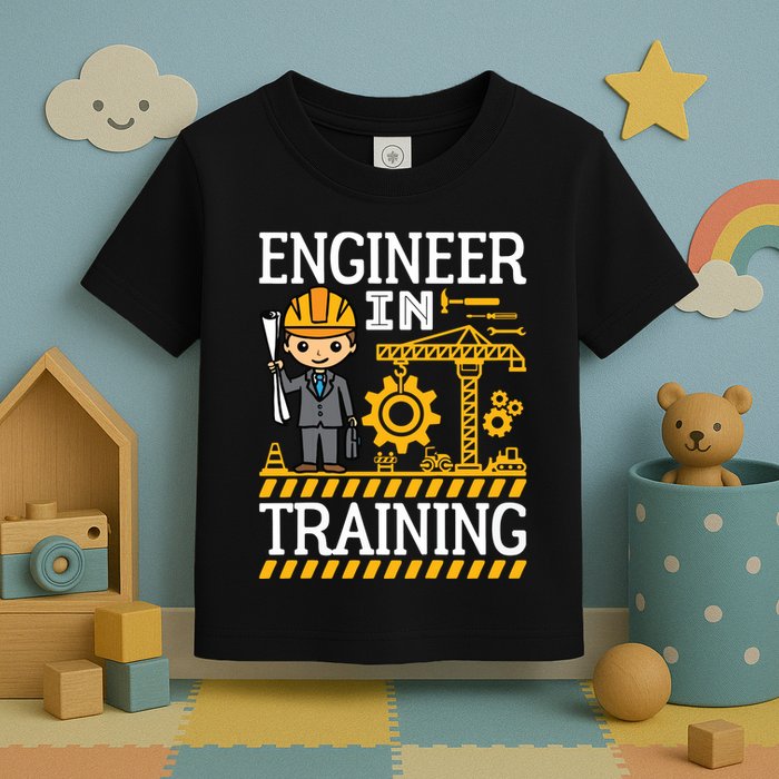 Kids Engineer In Training Future Engineer Boy Toddler T-Shirt