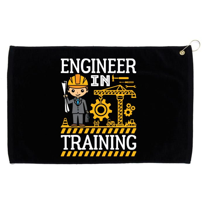 Kids Engineer In Training Future Engineer Boy Grommeted Golf Towel