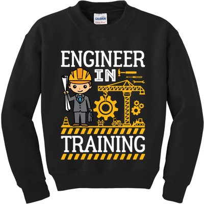 Kids Engineer In Training Future Engineer Boy Kids Sweatshirt