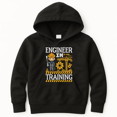 Kids Engineer In Training Future Engineer Boy Kids Hoodie