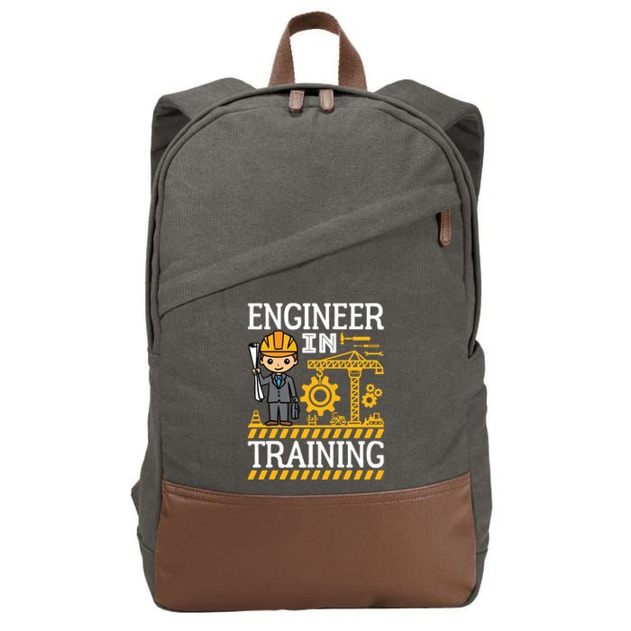 Kids Engineer In Training Future Engineer Boy Cotton Canvas Backpack