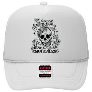 Kinda Emotional Kinda Emotionless High Crown Mesh Back Trucker Hat