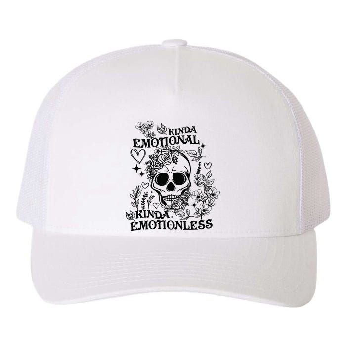 Kinda Emotional Kinda Emotionless Yupoong Adult 5-Panel Trucker Hat