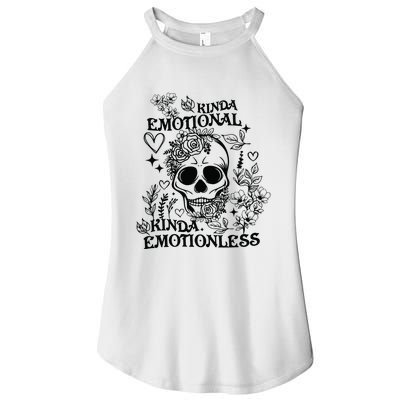 Kinda Emotional Kinda Emotionless Women’s Perfect Tri Rocker Tank