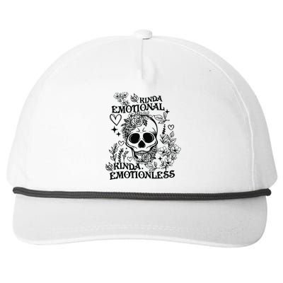 Kinda Emotional Kinda Emotionless Snapback Five-Panel Rope Hat