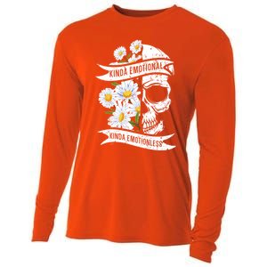 Kinda Emotional Kinda Emotionless Tal Health Meaningful Gift Cooling Performance Long Sleeve Crew