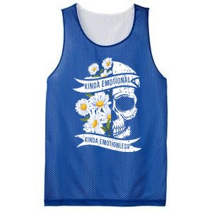 Kinda Emotional Kinda Emotionless Tal Health Meaningful Gift Mesh Reversible Basketball Jersey Tank